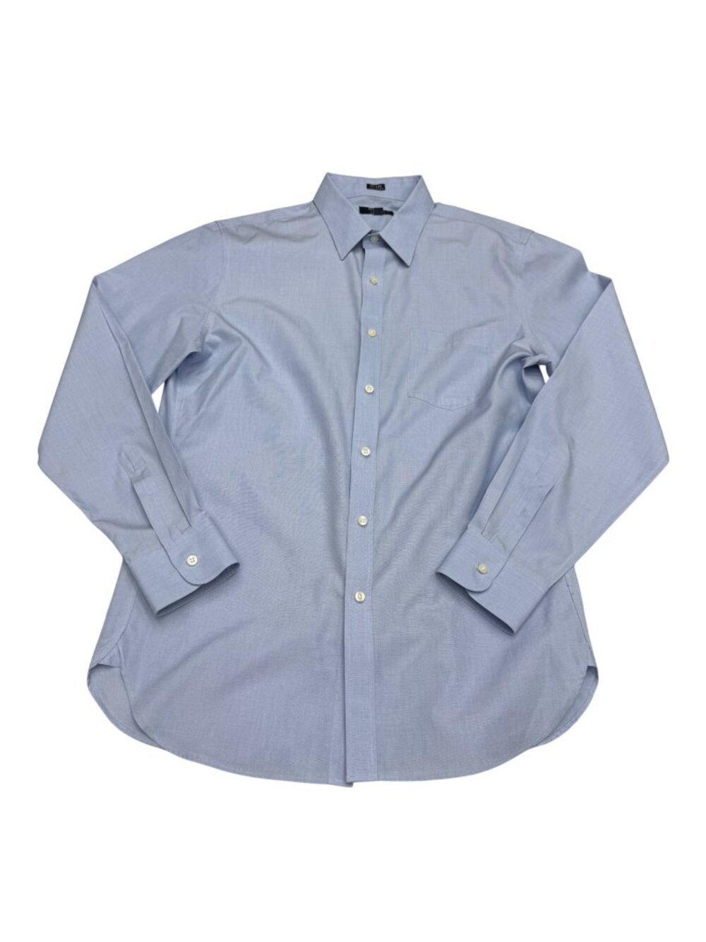 J.Crew Thompson Shirtings Wrinkle-Free Men's 80's 2-Ply Dress Shirt Cotton Sz L